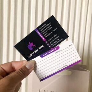 Cartão de visita - Verniz Total Frente